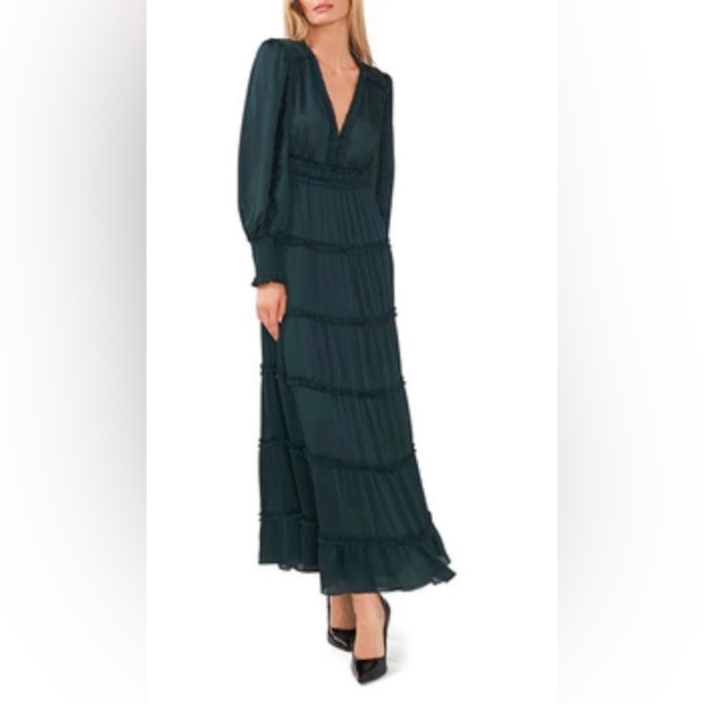 Chelsea & Violet Plisse Satin Dress